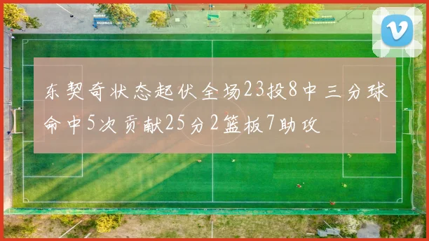东契奇状态起伏全场23投8中三分球命中5次贡献25分2篮板7助攻